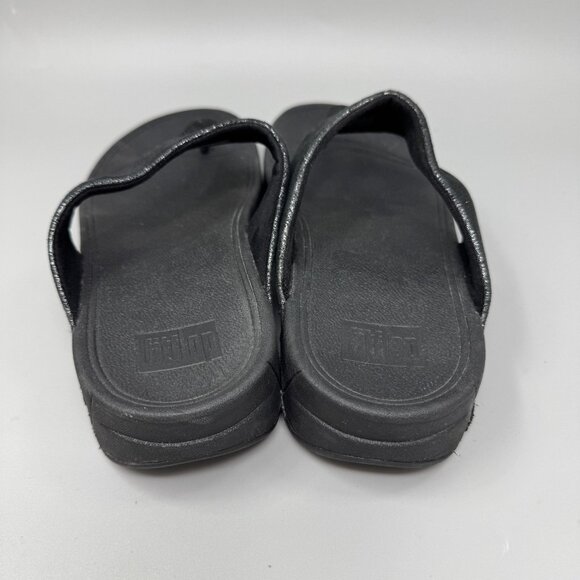 FitFlop Shoes Womens Size 9 Glitter Thong Sandals Comfortable Flip Flops 505-001 - Picture 5 of 8